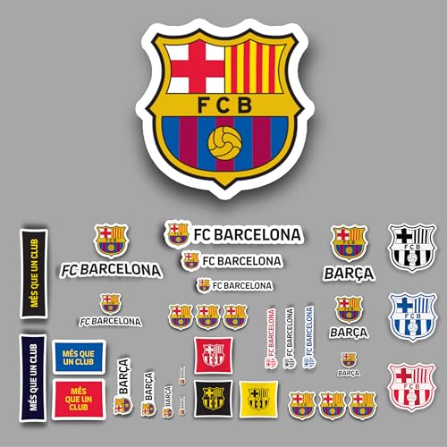 Detalle de fan decor FC Barcelona Vinyl-Wandaufkleber-Set, 50 x 30 cm, 35-teilig