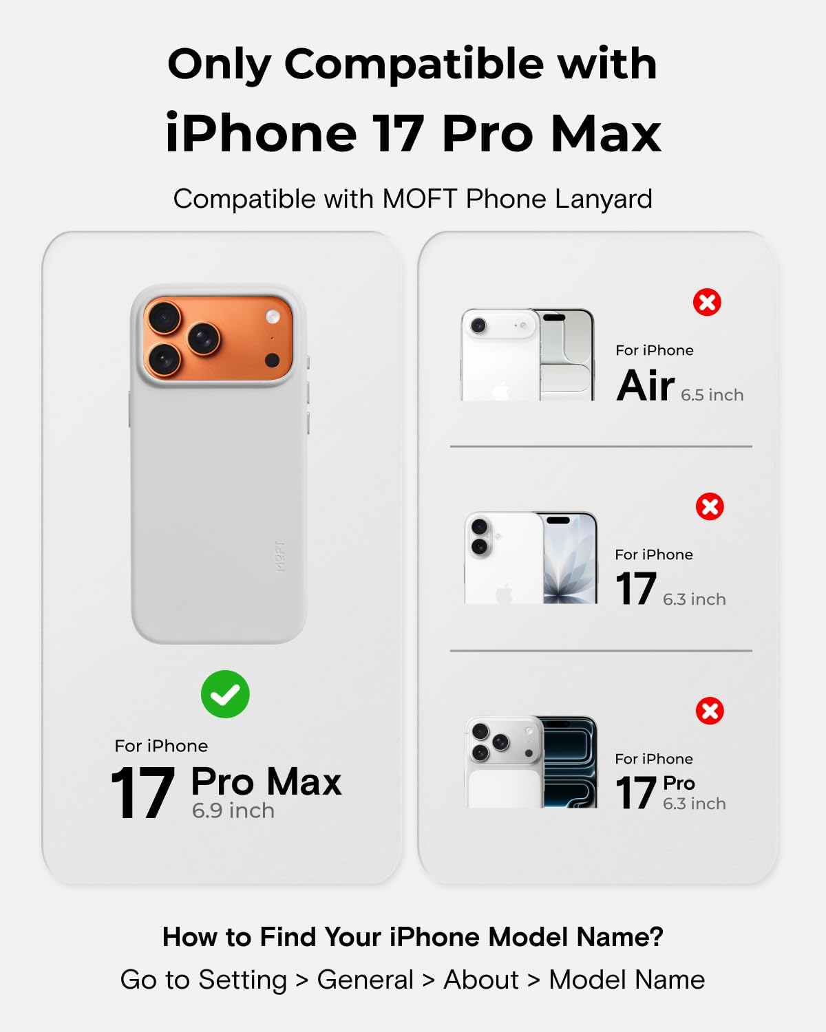Thumbnail 1 de MOFT MOVAS Snap Case for iPhone 17 Pro Max