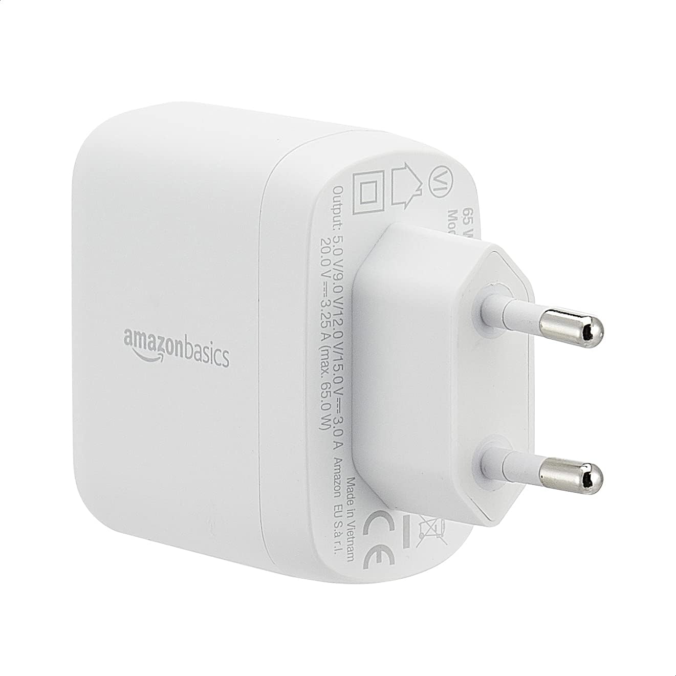 Thumbnail 2 de Amazon Basics caricabatterie USB-C da parete 65 W GaN (1 porta) per laptop, tablet e smartphone