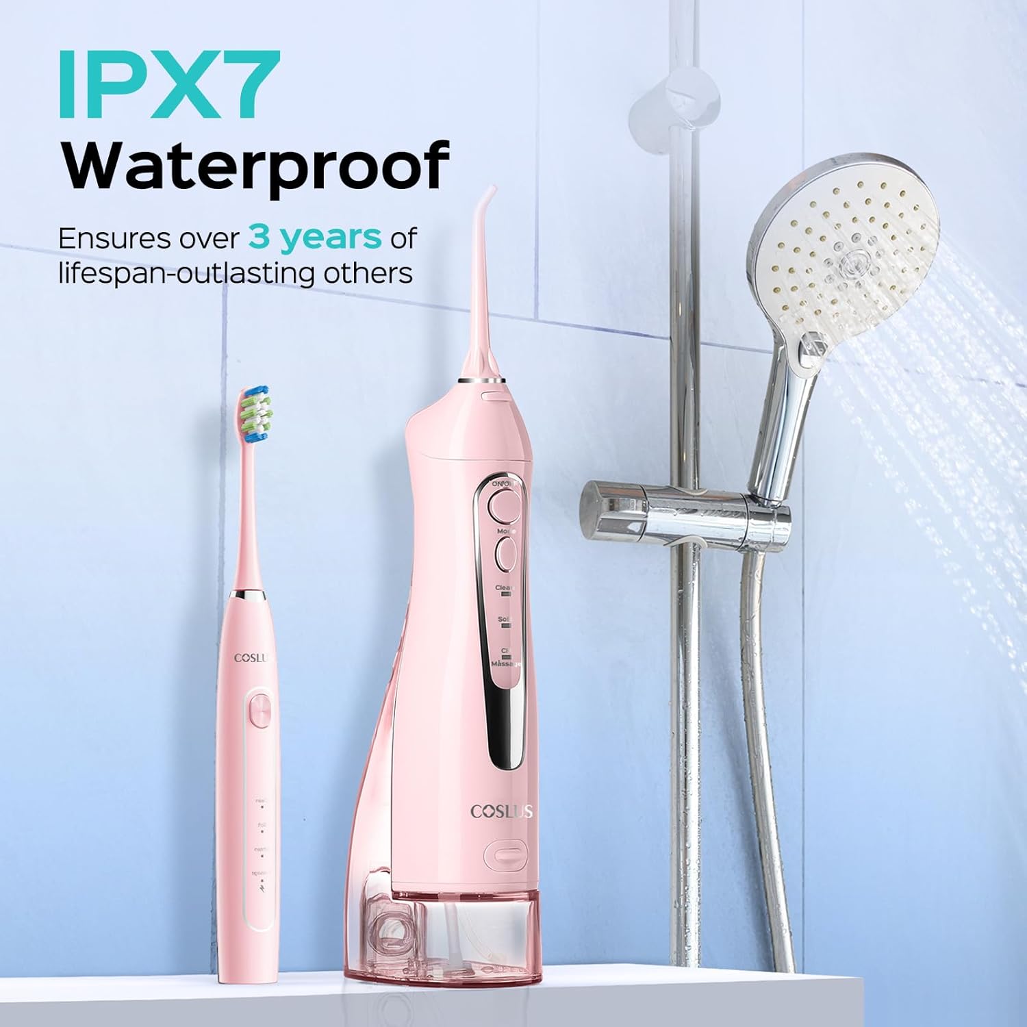 Thumbnail 5 de COSLUS C20C41 Water Flosser Electric Toothbrush Combo