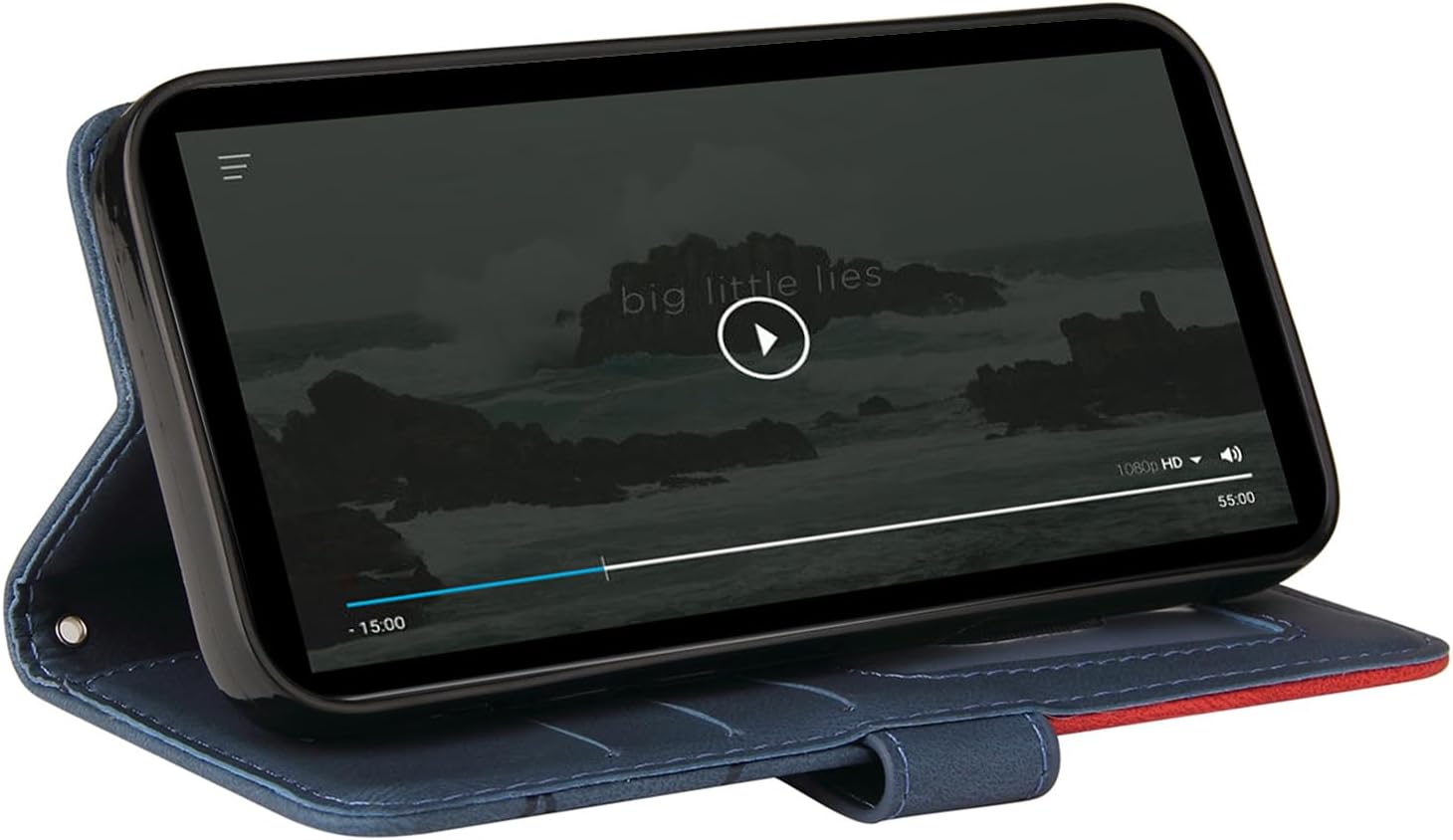 Thumbnail 2 de CXTCASE Handyhülle für Motorola Moto G15 – Flip PU Lederhülle mit Kartenfächern und Standfunktion, blau