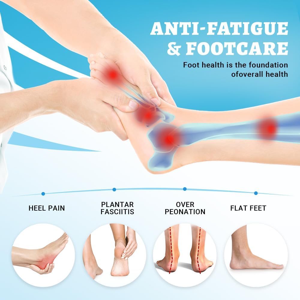 Detalle de VALSOLE Plantar Fasciitis Insoles, Heavy-Duty Arch Support for 210+ lb Users
