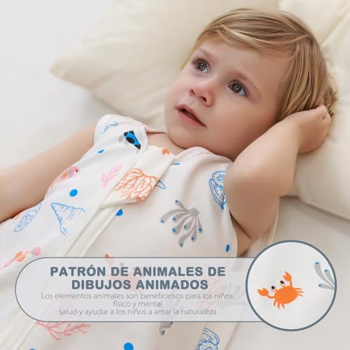Thumbnail 2 de Mosebears Saco de Dormir de Verano para Bebé 👶 0.5 Tog (2 Piezas)