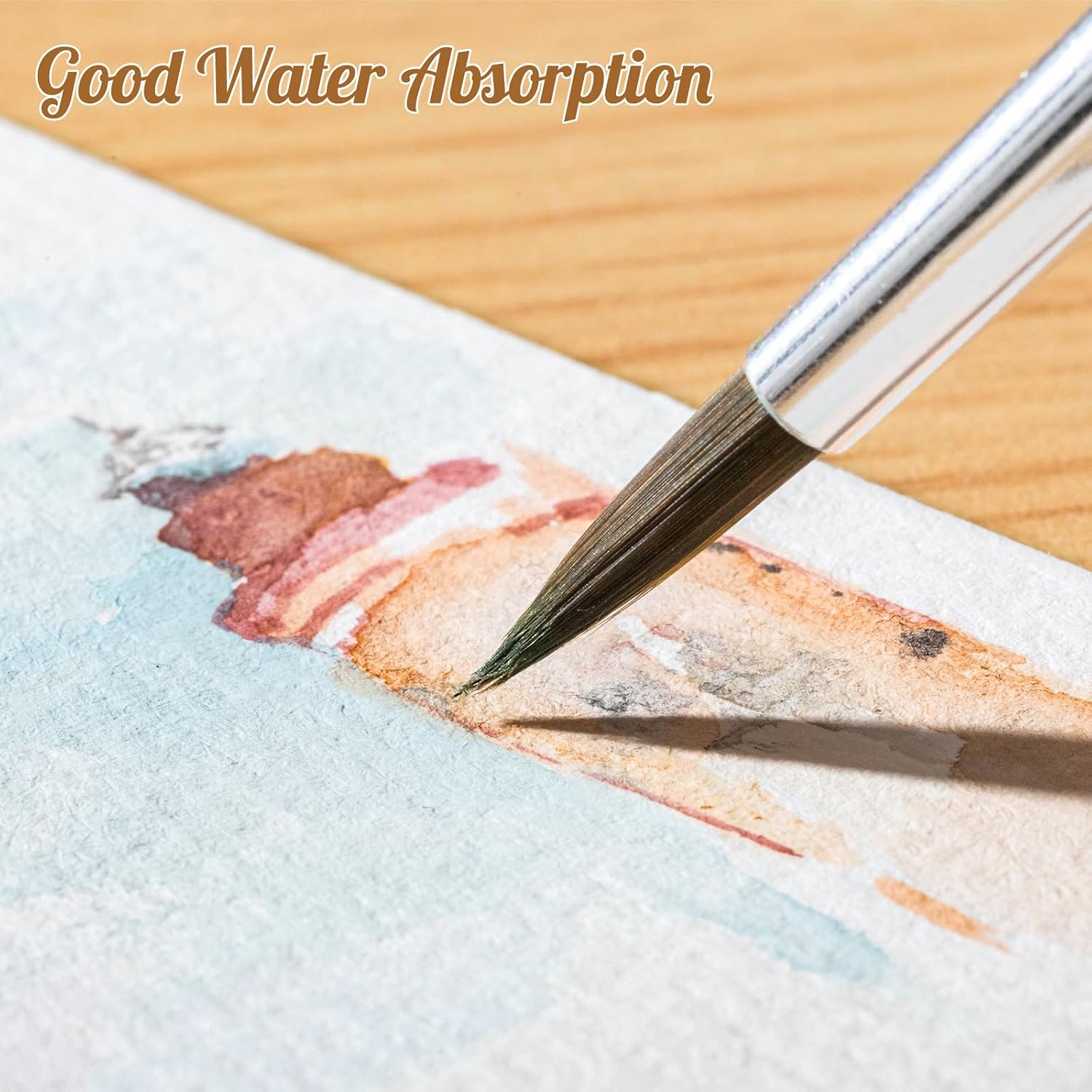 Detalle 2 de 80 Sheets Watercolor Paper Bulk (2.5 x 3.5 in, 110 lb / 230 gsm, Cold Press) for Kids, Students, and Artists