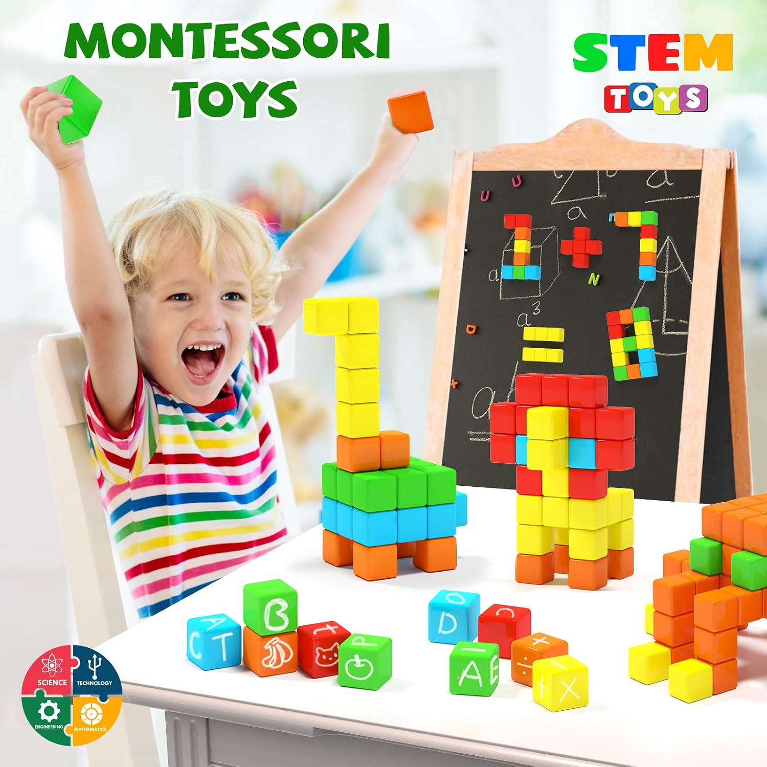 Thumbnail 4 de Hiwawind 40pcs Magnetic Blocks 🧩