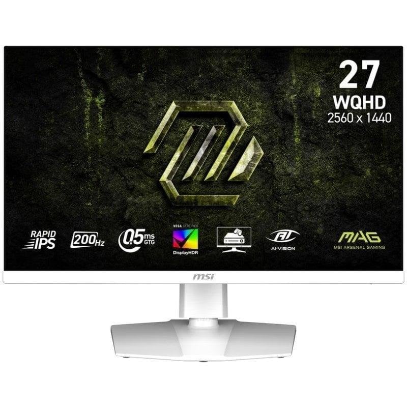 Detalle de Monitor MSI MAG 274QRFW E20 27" Quad HD 200 Hz Rapid IPS 0,5 ms – blanco HDR400