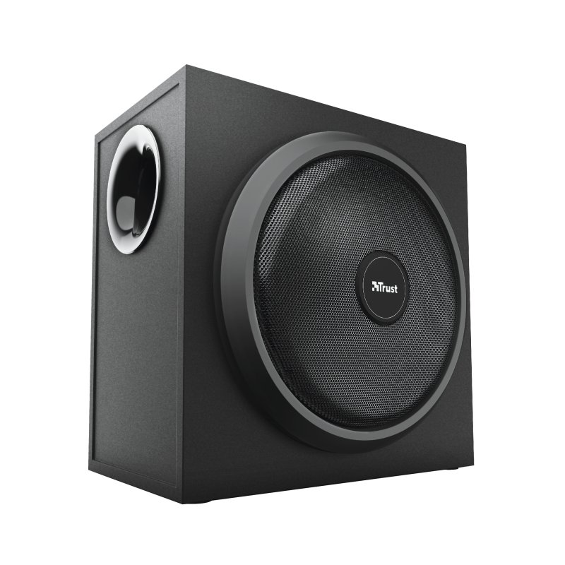 Detalle de Trust Yuri 2.1 120 W: altavoces con subwoofer para PC y portátil