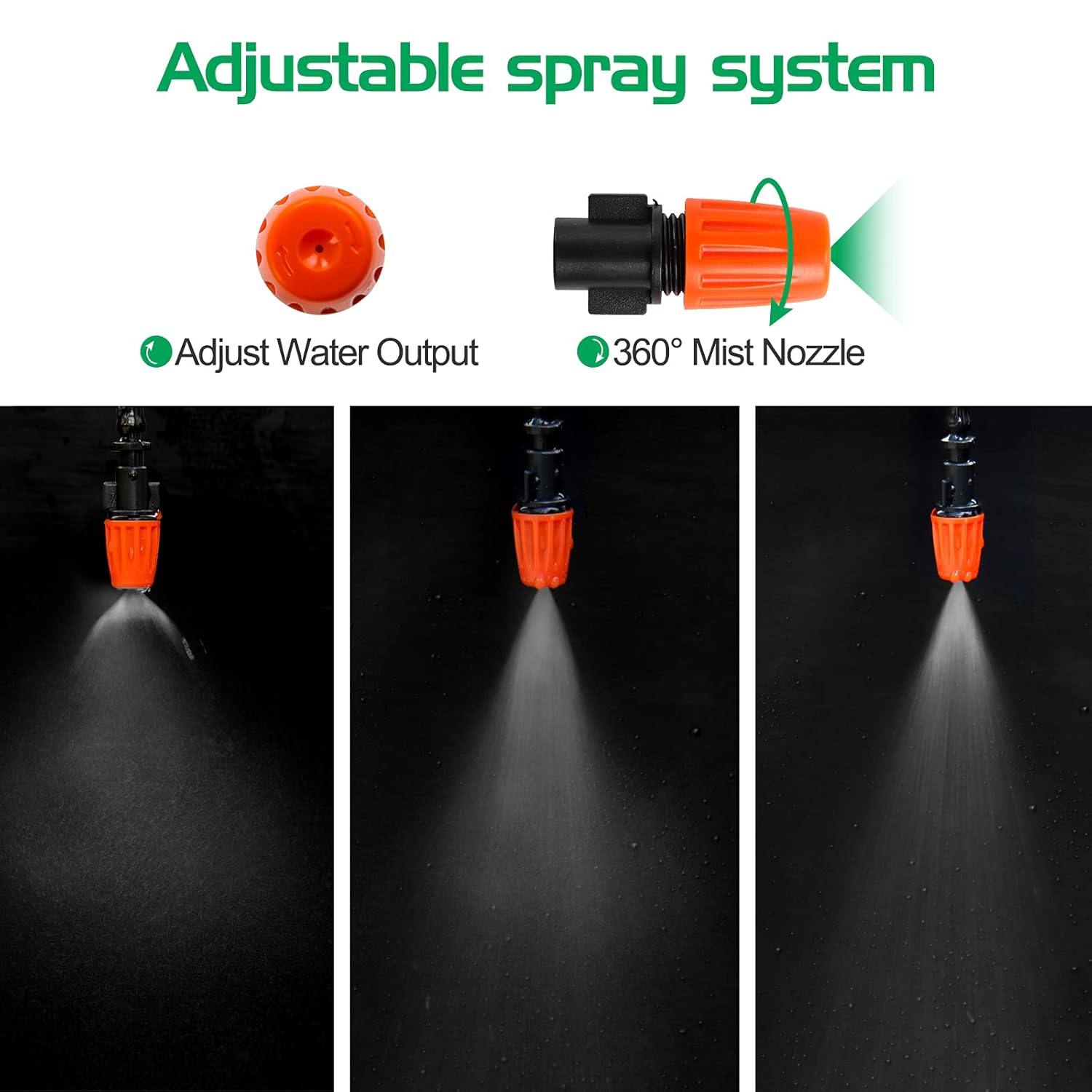 Thumbnail 2 de MIXC 15M Drip Irrigation System Kit — Easy Setup, Water-Saving Auto-Option with Adjustable Sprinklers