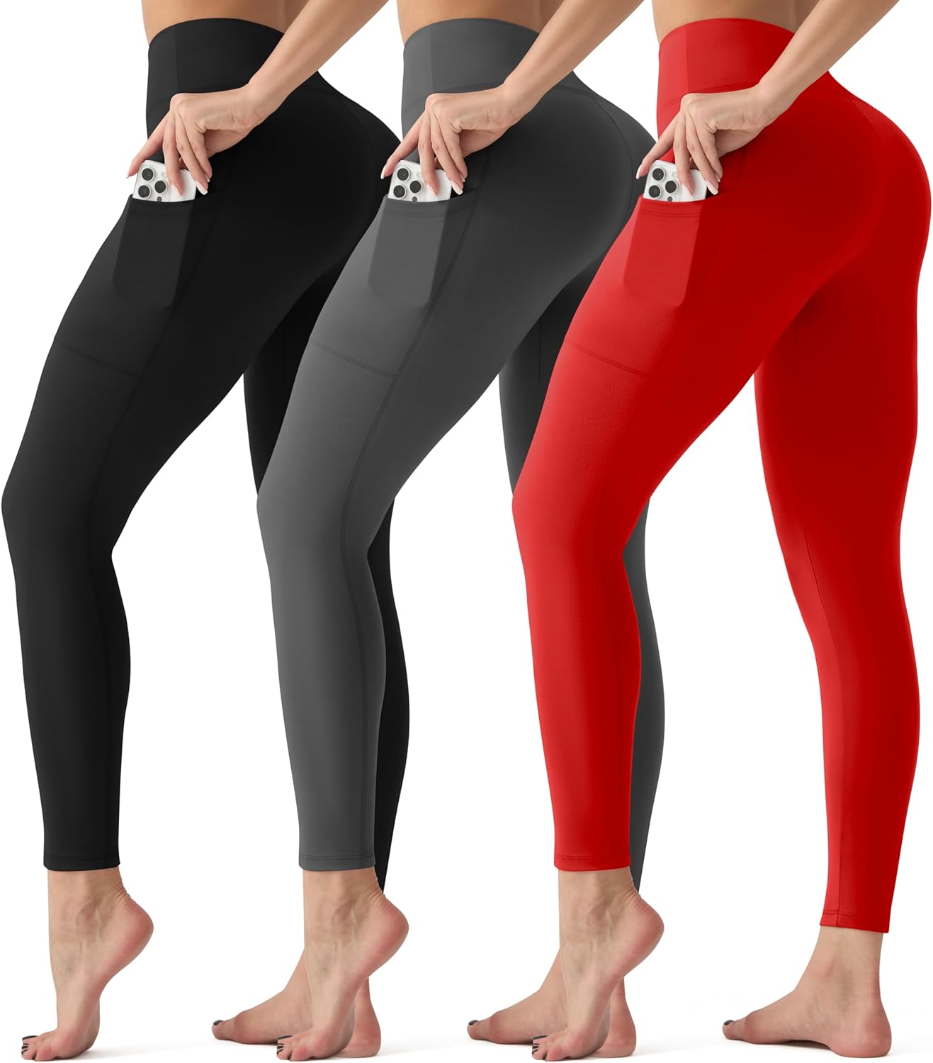 Thumbnail 6 de GYMGUN 3 Pack Leggings with Pockets for Women