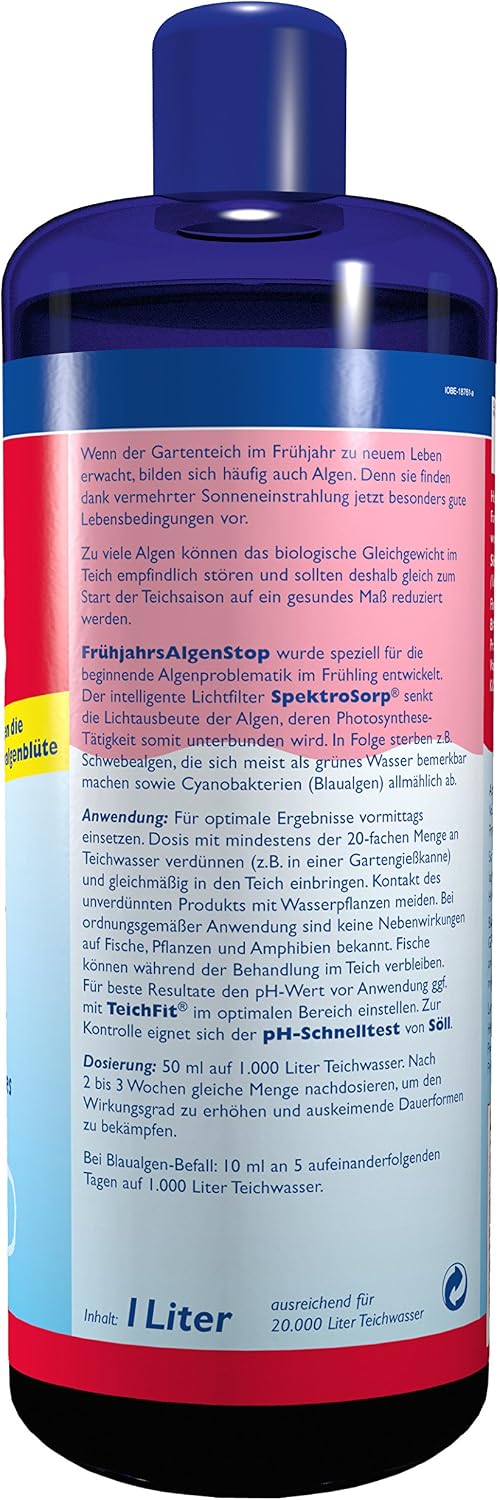 Thumbnail 2 de Söll FrühjahrsAlgenStop 1 l – Algenmittel für klare Teiche