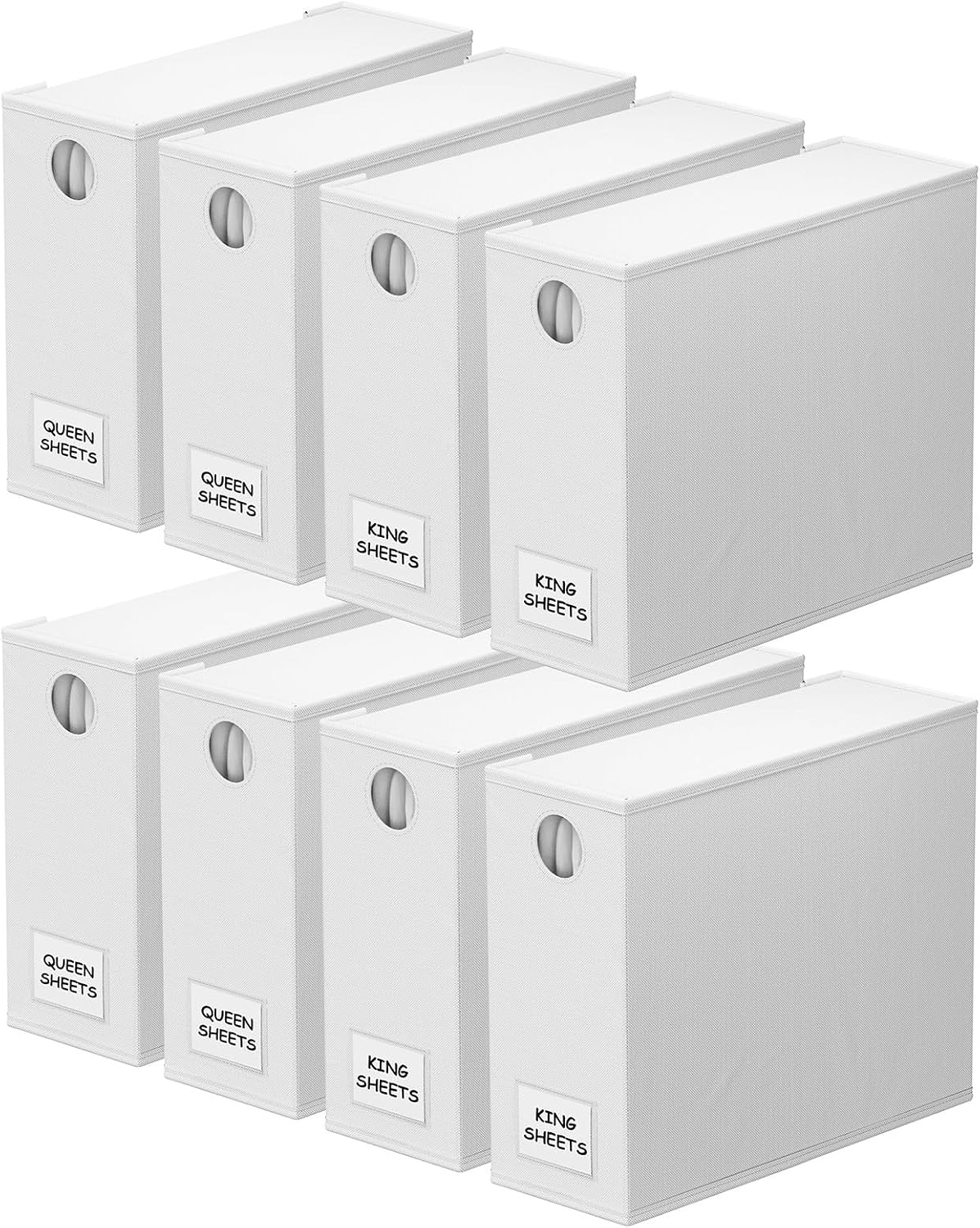 Detalle de SpaceAid 8 Pack Bed Sheet Organizer for Queen & King