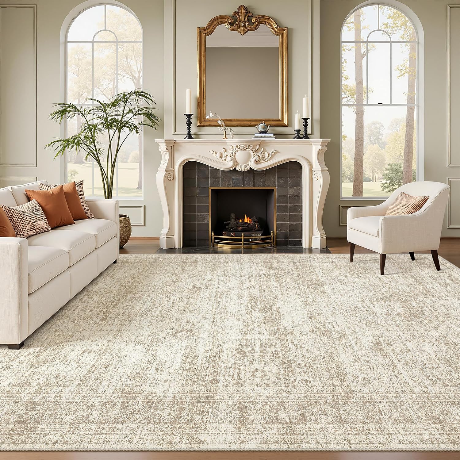 Detalle de Soalmost washable area rug 8x10