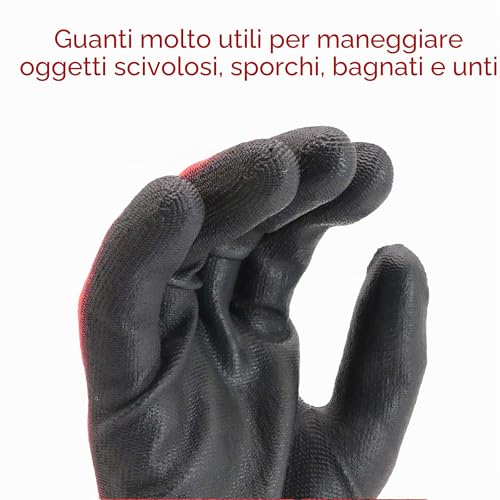 Thumbnail 3 de EDIMAX Guanti da Lavoro XL (10), 12 Paia — Antitaglio e Abrasione livello 3, rivestiti in PU su nylon
