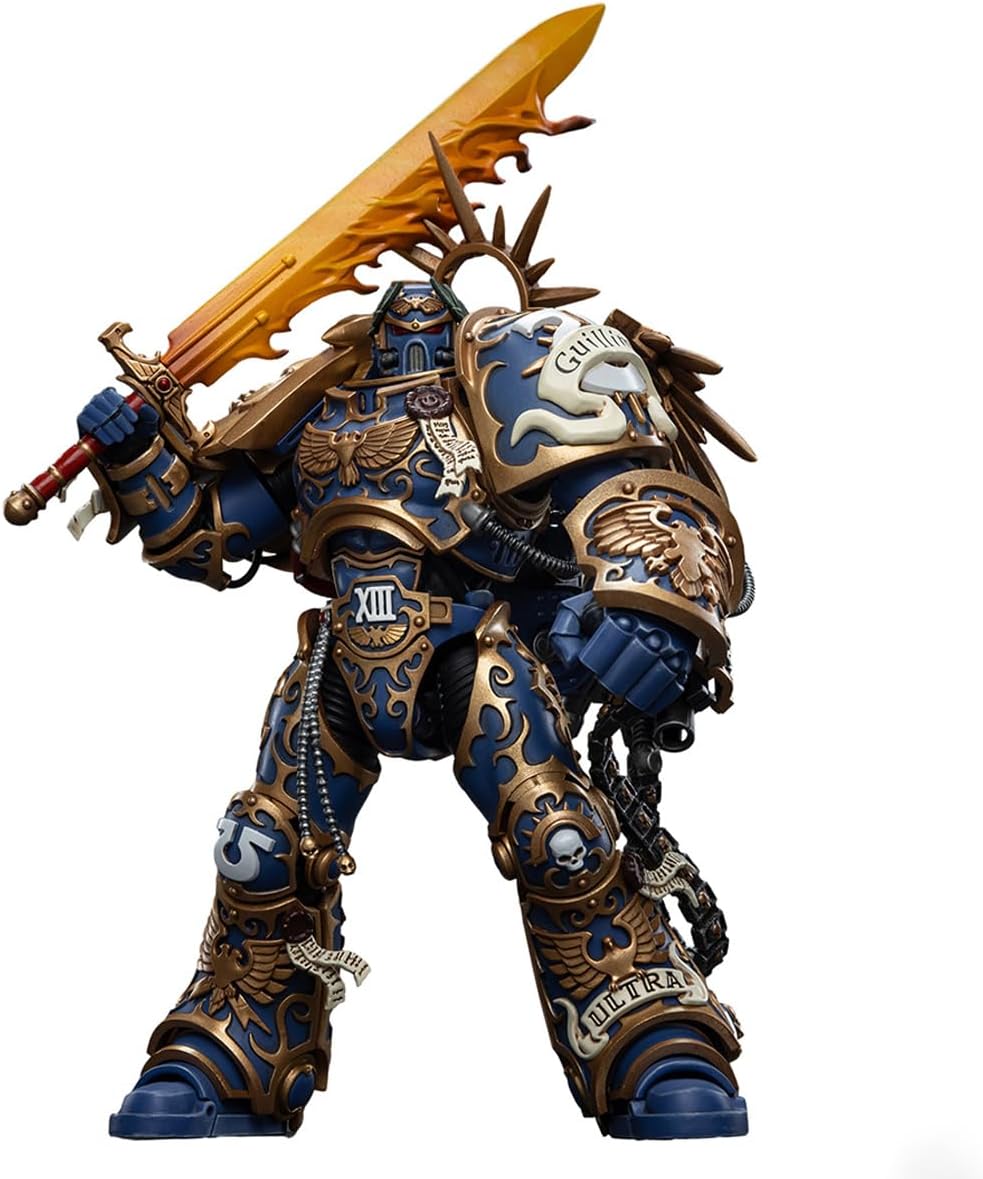 Detalle de JOYTOY 7-inch Ultramarines Primarch Roboute Guilliman Action Figure (Warhammer 40K) 1/18