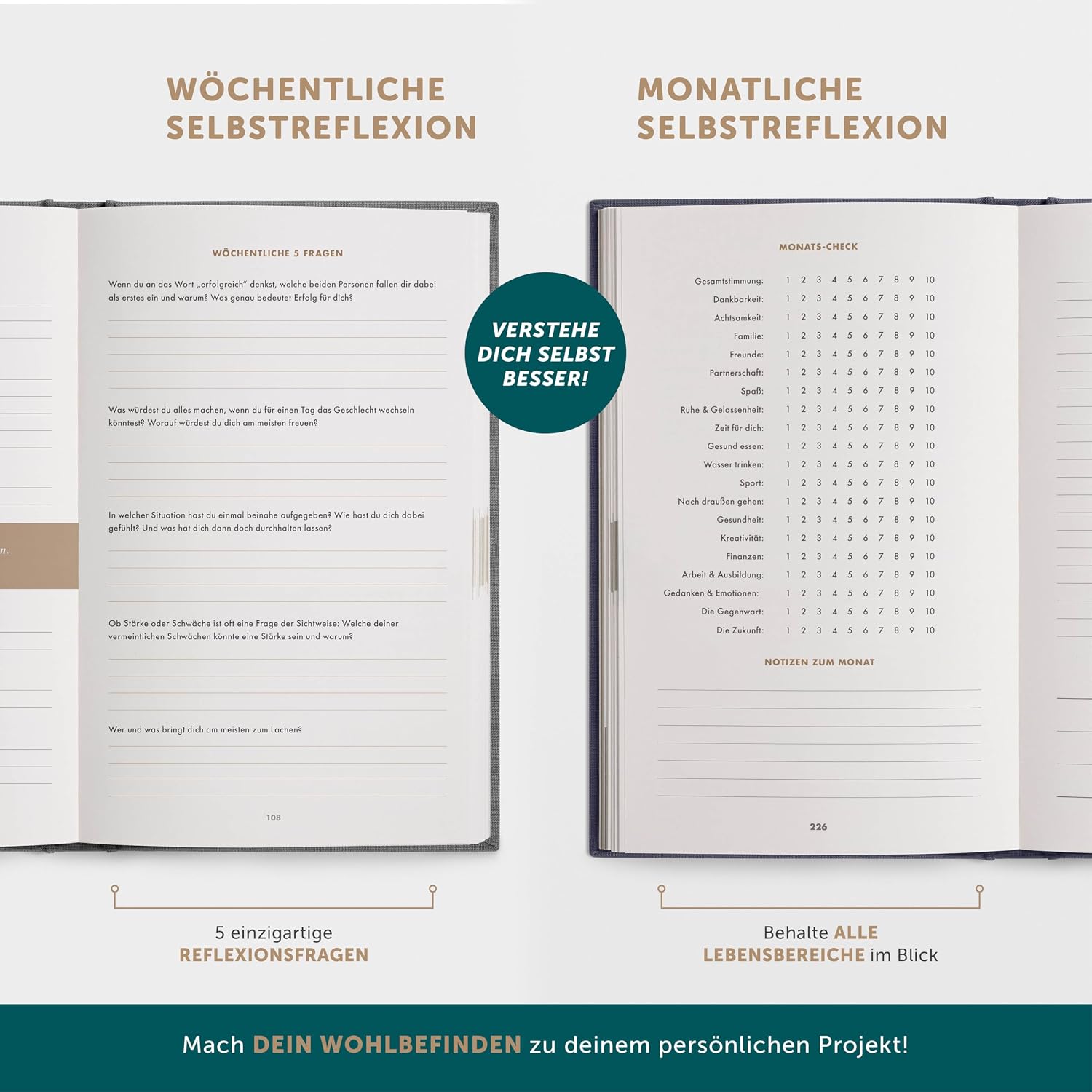 Thumbnail 4 de 6-Minuten Tagebuch für Erwachsene 2026 (Das Original) Resilienz 📘