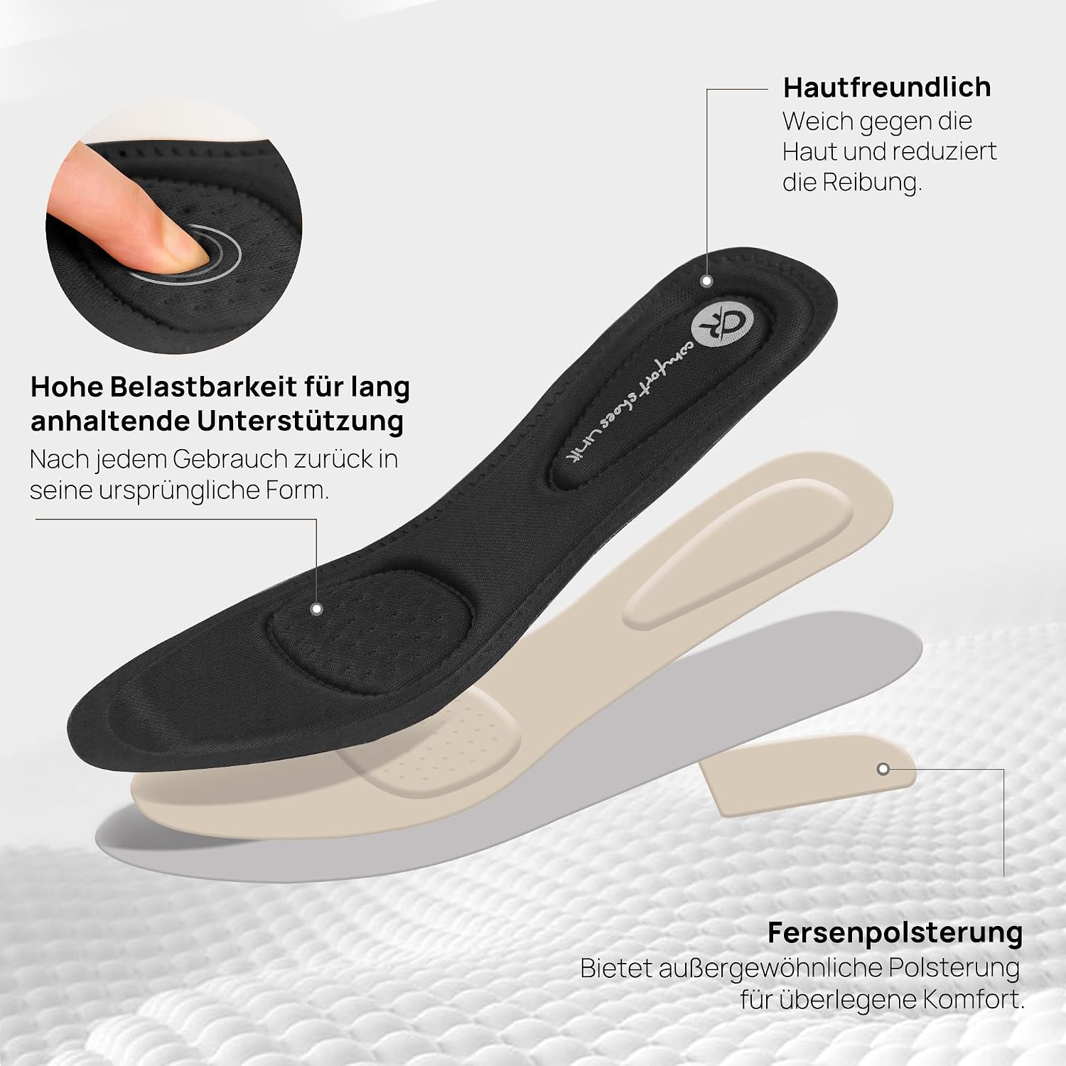 Detalle 2 de Ortho + Rest Damen Mary Janes Pumps für Hallux Valgus – orthopädische Low-Chunky-Heels
