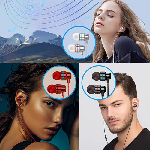 Thumbnail 6 de 3 Pack Auriculares con cable Yatloml: sonido estéreo y micrófono para todos los dispositivos de 3,5 mm