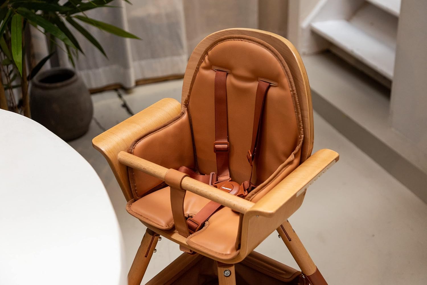 Thumbnail 5 de CHILDHOME Coussin réducteur effet cuir pour chaise haute Evolu et Evowood, Nude