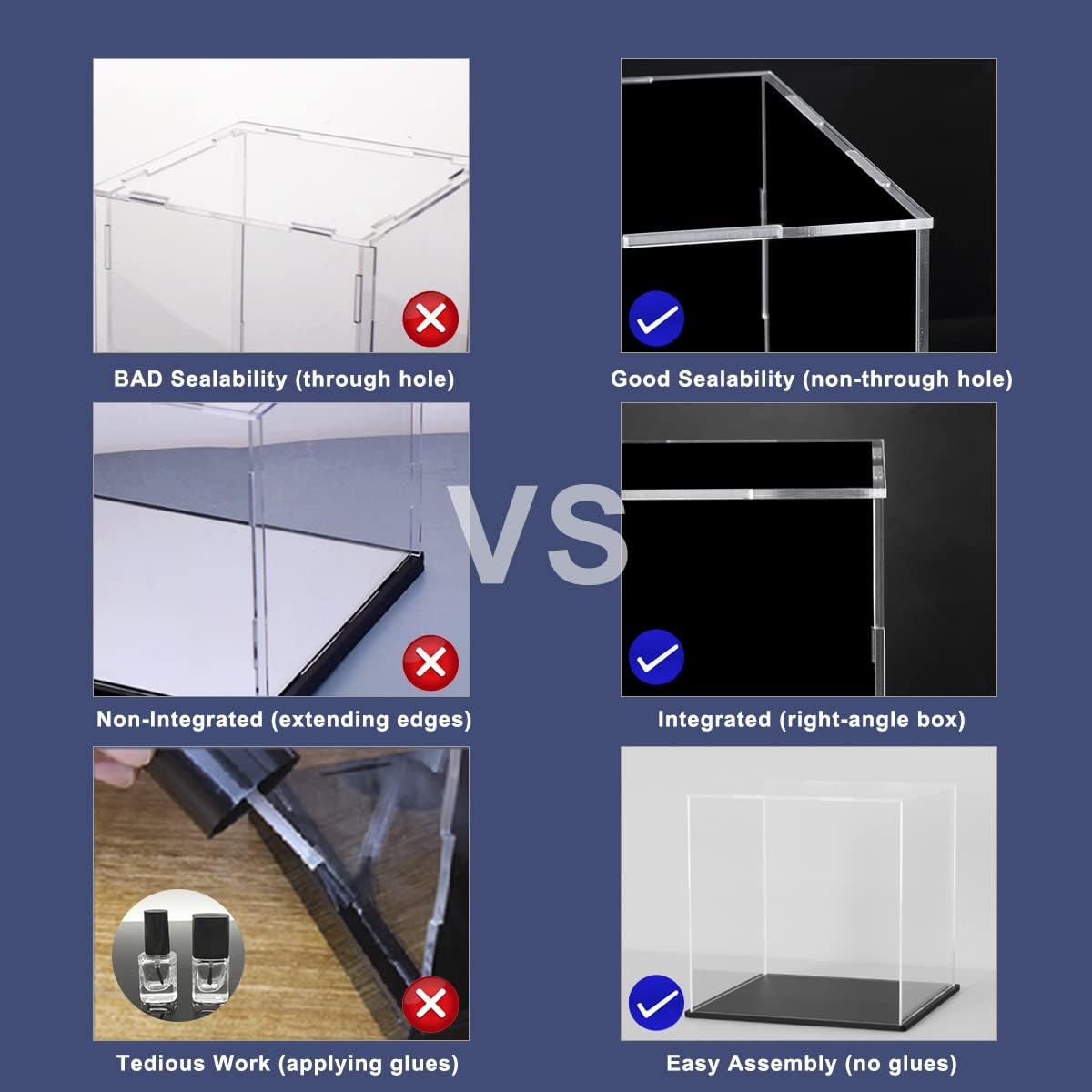 Thumbnail 5 de HOPEME 6x6x6 Inch Acrylic Display Case