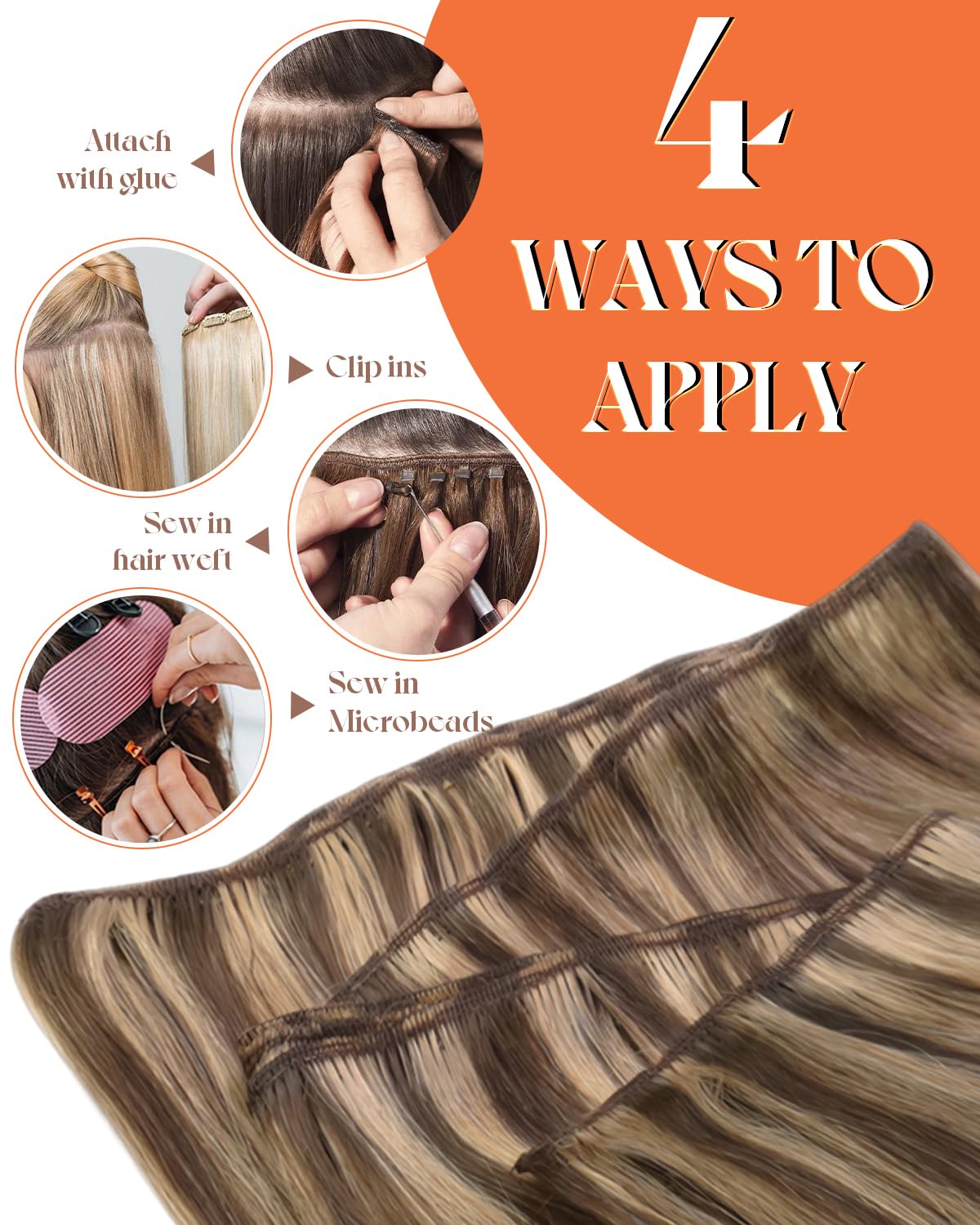 Detalle 2 de Sunny Hair Weft 18 inch 100g Extensions