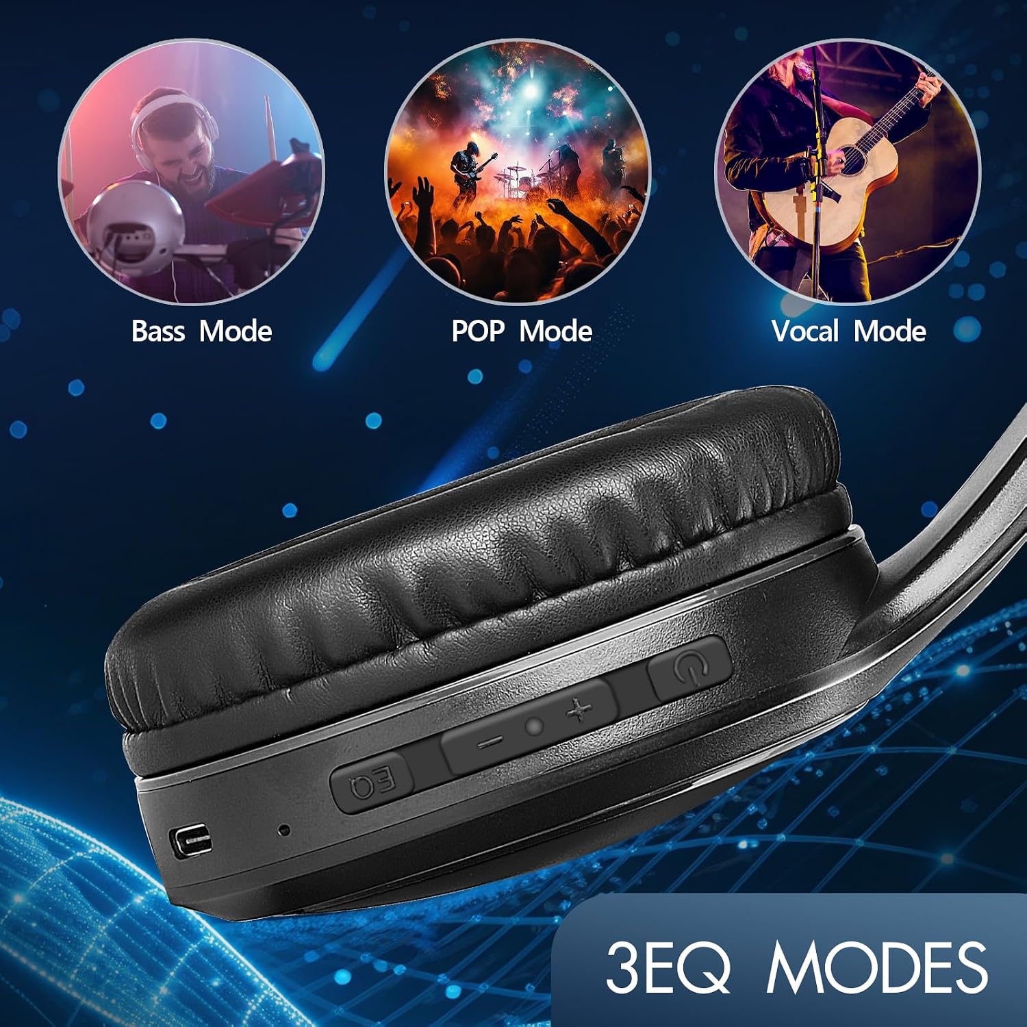 Detalle de 70H Bluetooth Over-Ear Headphones 70H Playtime