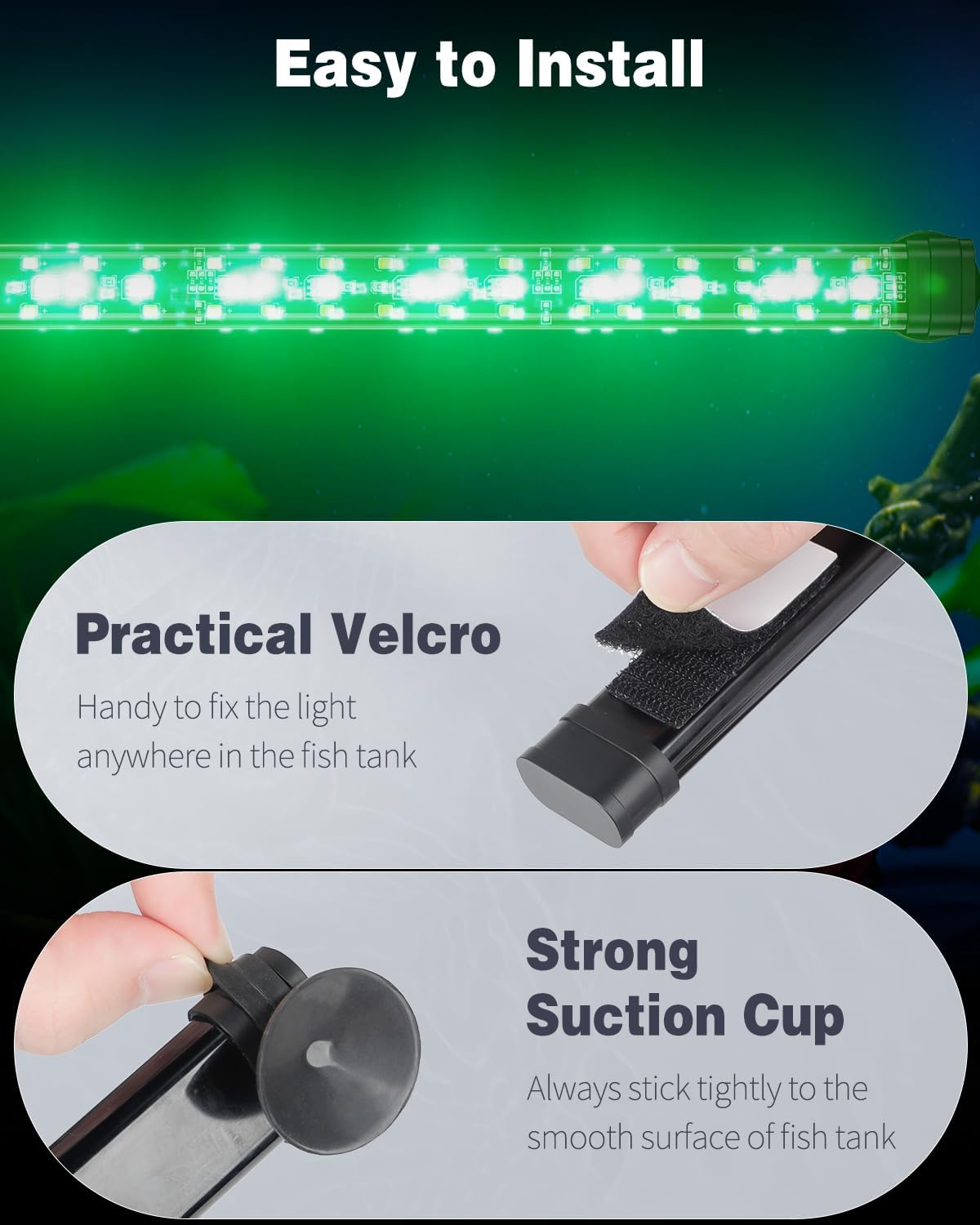 Detalle de Pawfly 50 cm Aquarium LED Light: Full Spectrum, 24/7 Illumination with D/N & DIY Modes