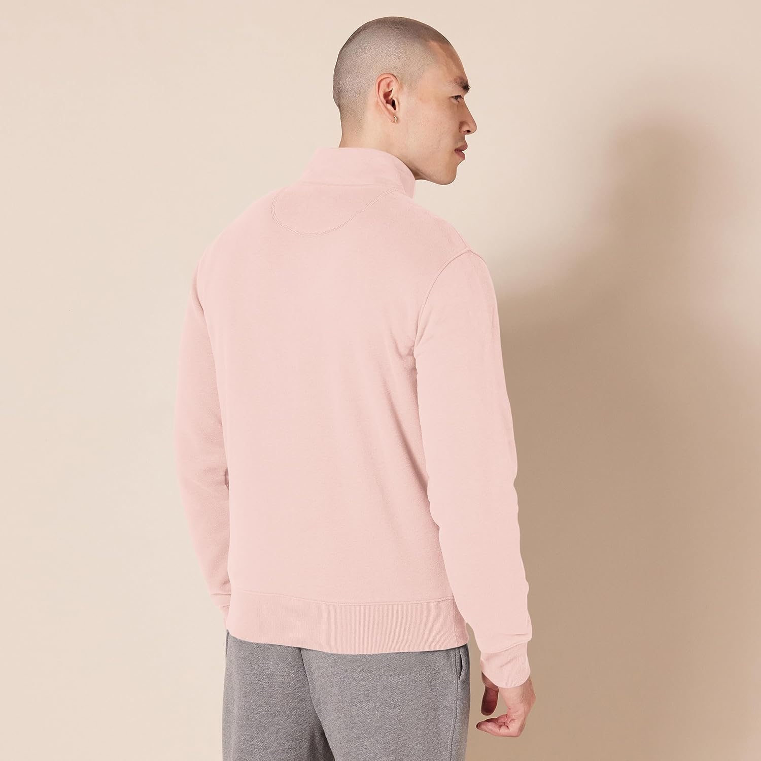 Thumbnail 1 de Amazon Essentials men’s fleece zip-up mock neck sweatshirt (mid-weight, regular fit)