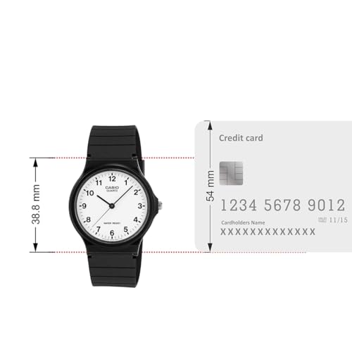 Thumbnail 6 de Casio MQ-24-7BLL Reloj Cuarzo Unisex 34 mm con Dial Blanco y Correa Negra de Resin