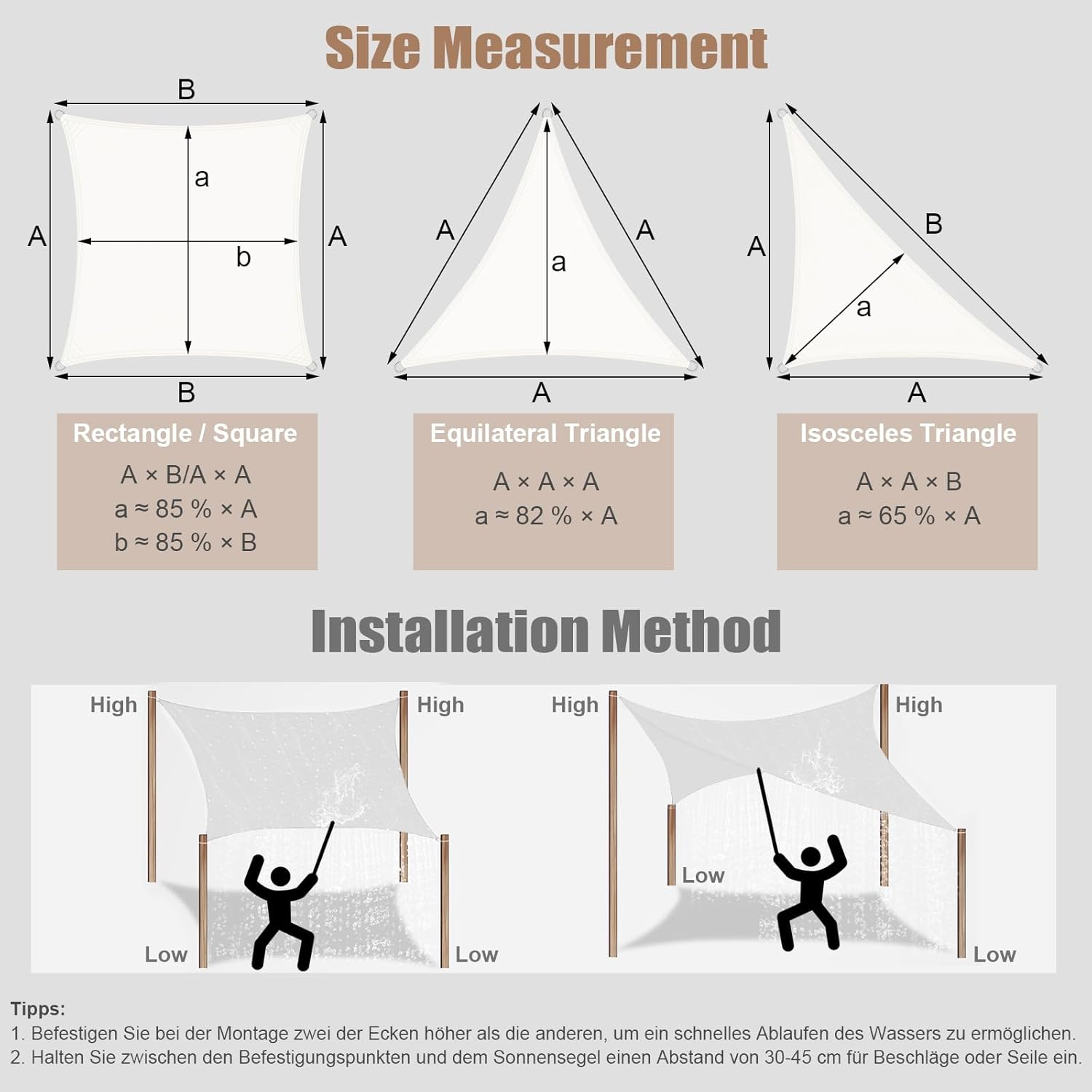 Thumbnail 6 de WOLTU Toldo Vela de Sombra Triangular Impermeable ☀️