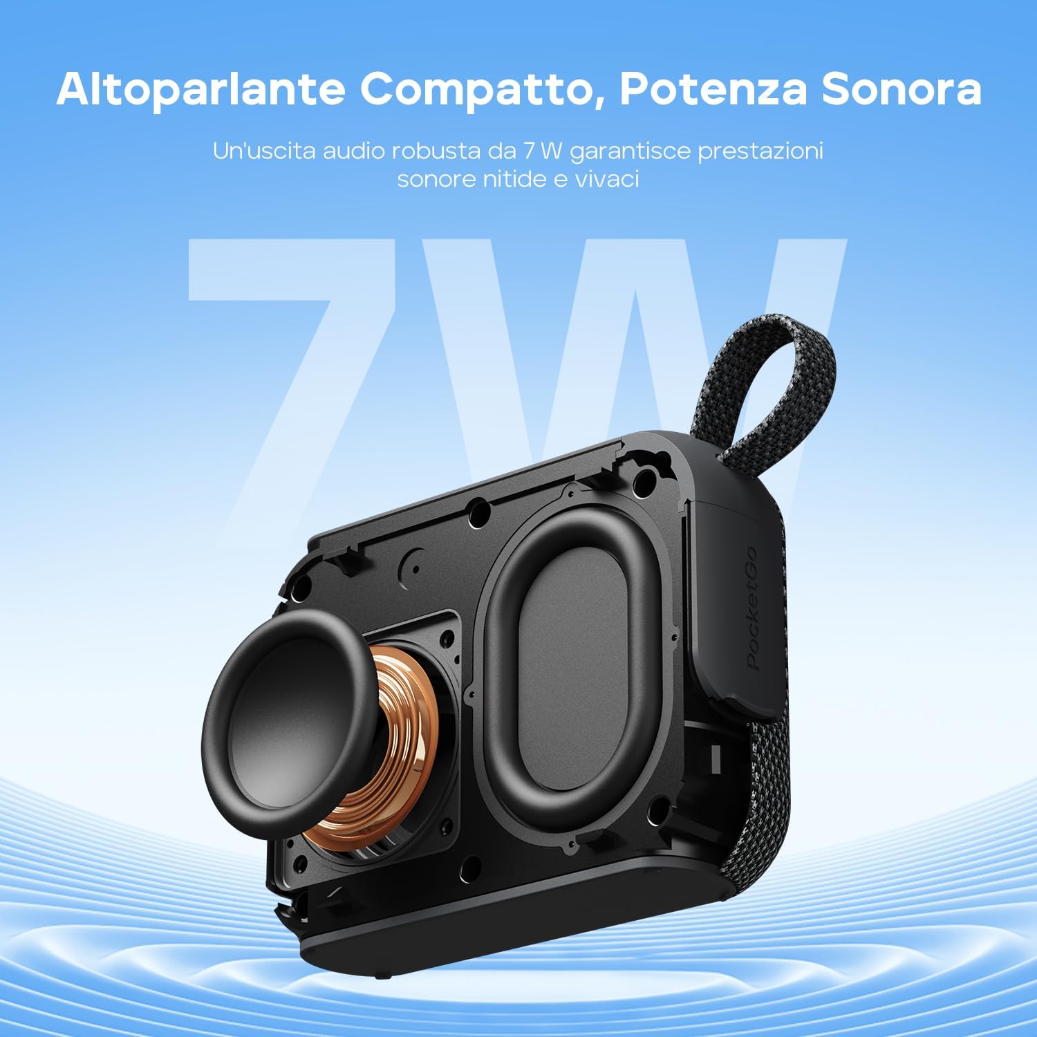 Detalle 2 de Tribit PocketGo altoparlante portatile 20 ore 📢