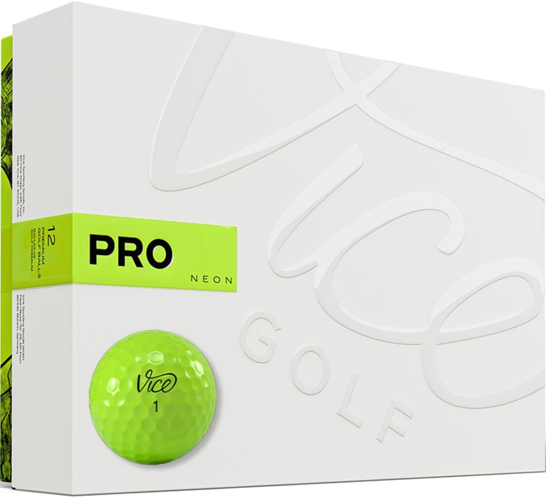 Vice Pro Golf Balls (3-Piece) — HESC Core, Cast Urethane Cover & KIL Alignment Line