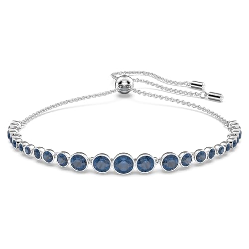Detalle de Swarovski Braccialetto Imber Emily – Blu, Tagli arrotondati misc, Placcato rodio