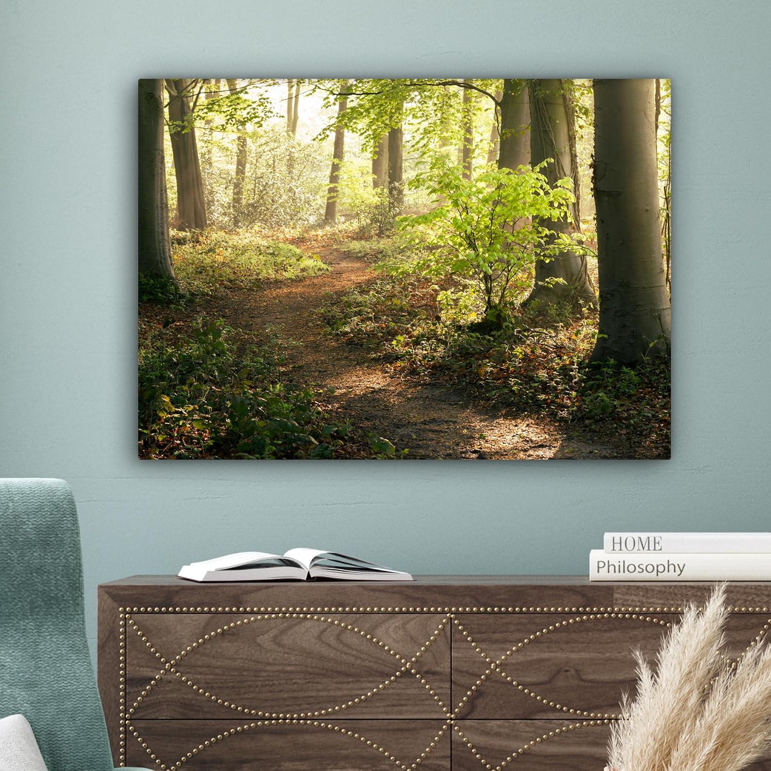 Thumbnail 6 de MuchoWow Impression sur Toile 70x50 cm Forêt