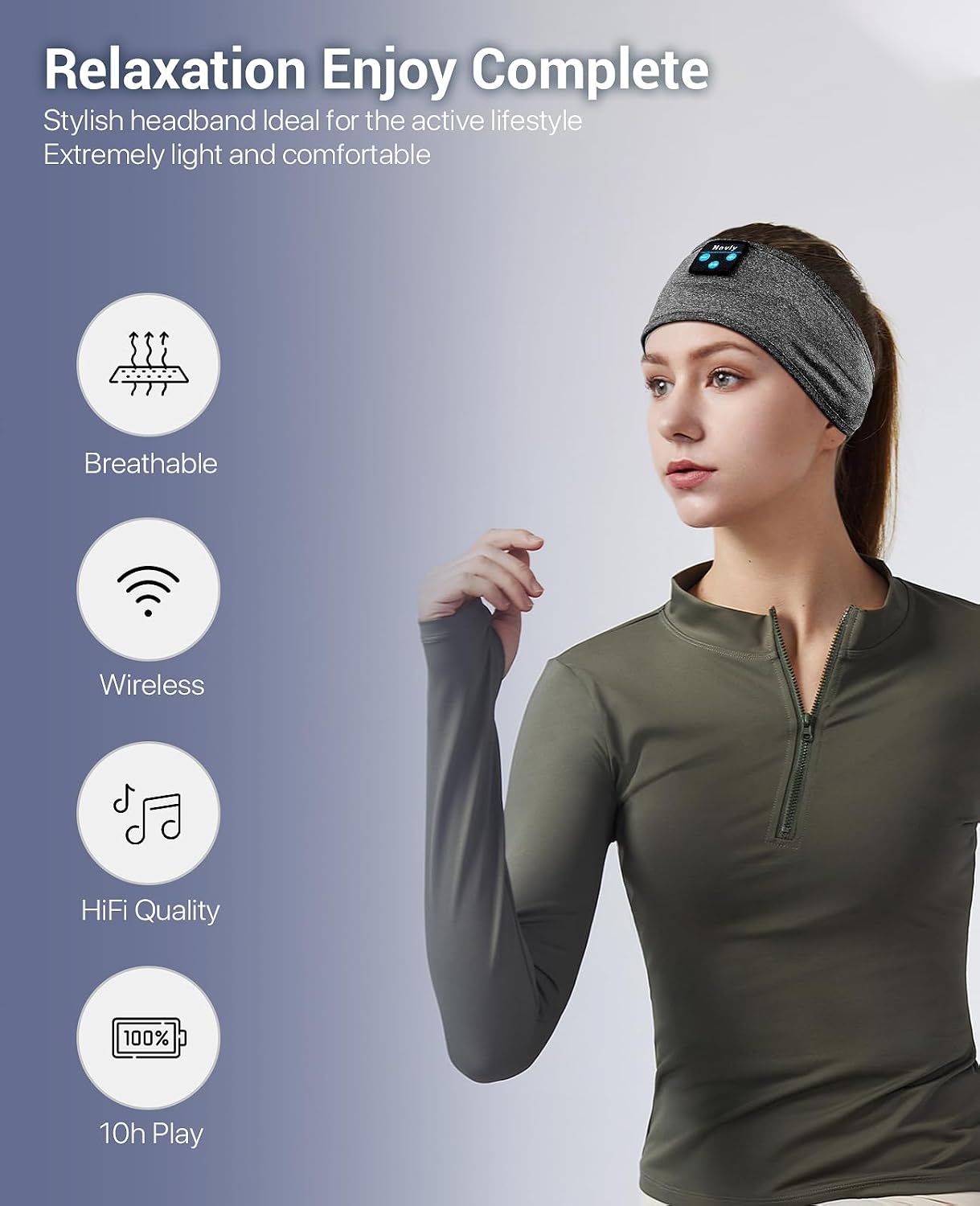 Thumbnail 4 de Navly Auriculares para Dormir Bluetooth 11 h