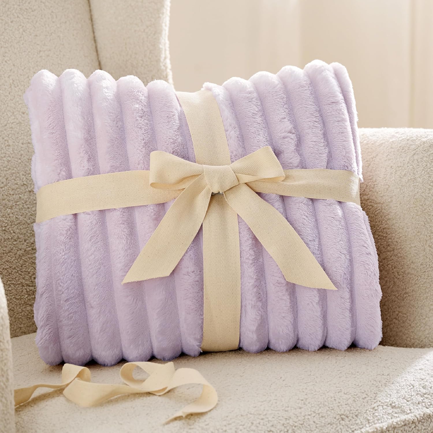 Thumbnail 6 de Bedsure Kuscheldecke Lavendel 130 x 170 cm