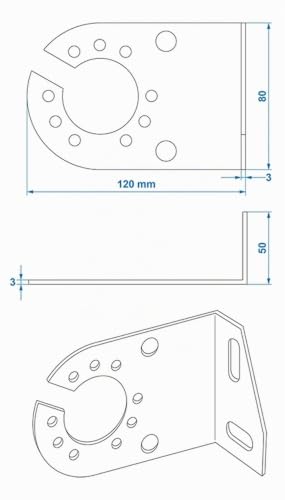 Detalle 2 de ProPlus Steckdosenhalter Metall gewinkelt 8x5 cm