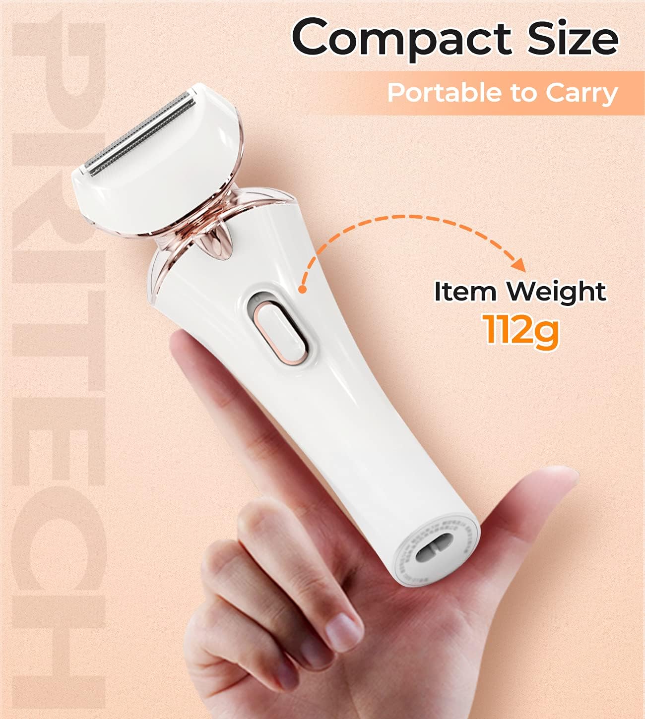 Thumbnail 6 de PRITECH Electric Shaver for Women – Cordless Lady Razor (Wet & Dry, USB Rechargeable)