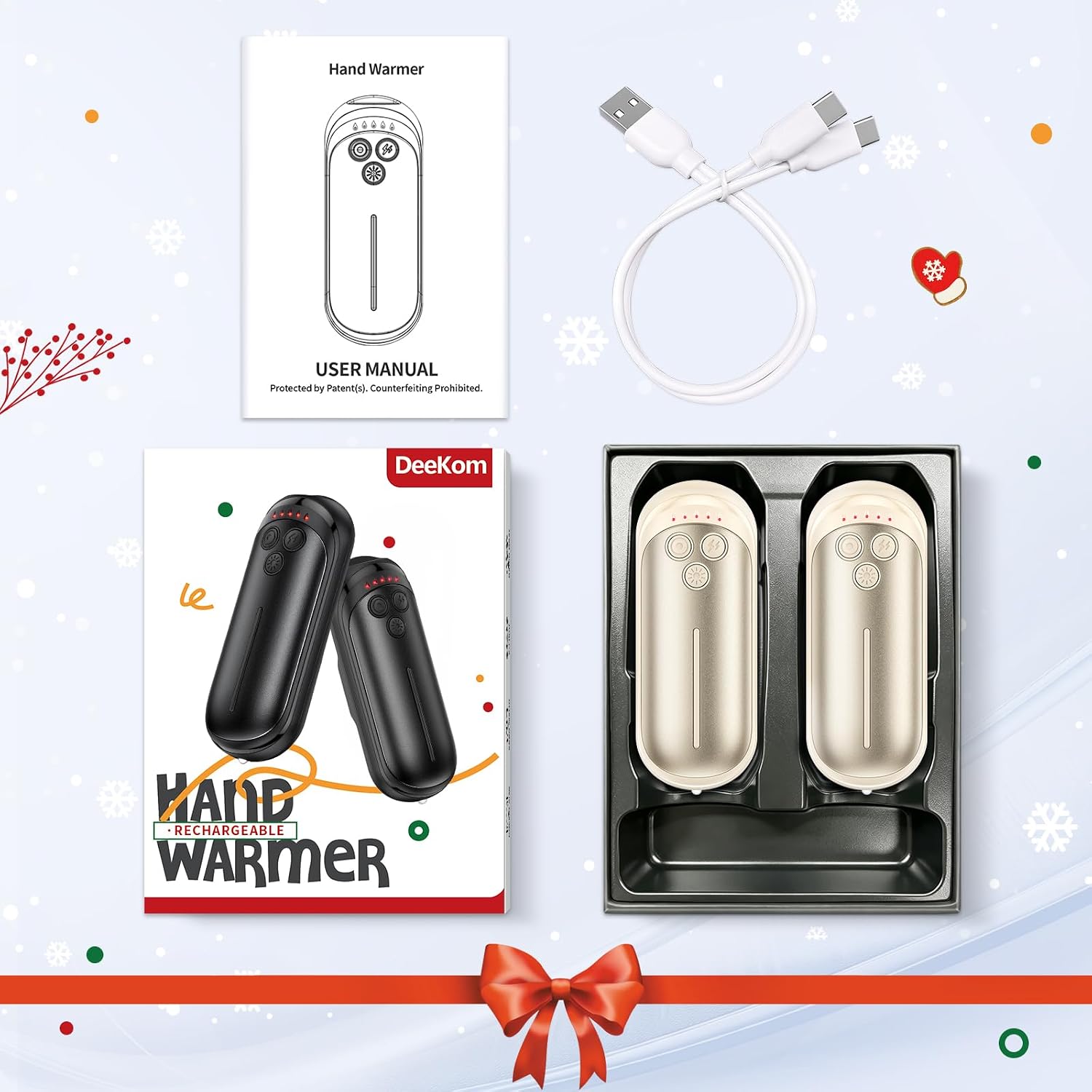 Thumbnail 6 de DeeKom 806 Rechargeable Hand Warmers, 2-Pack, 6,000mAh, 5 Heat Levels