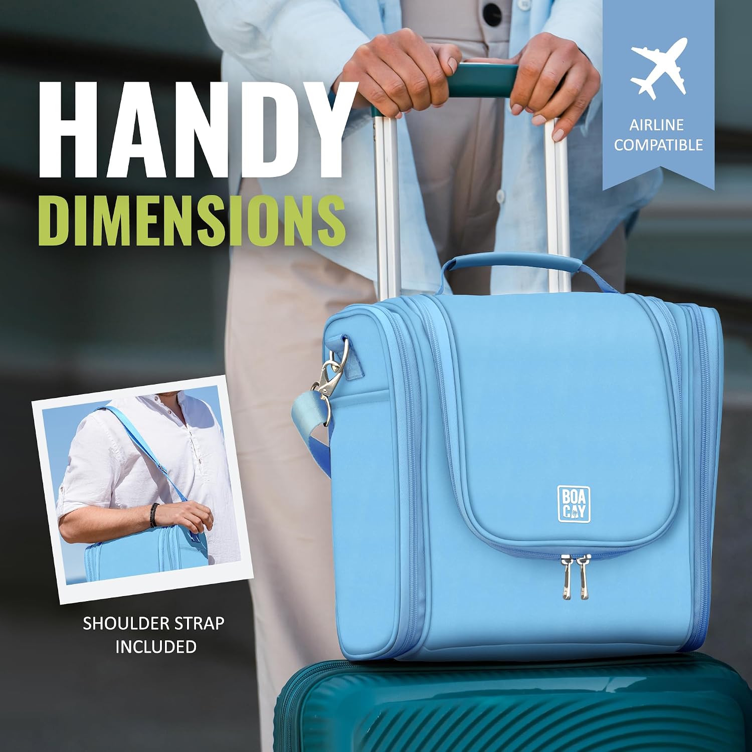 Thumbnail 4 de BOACAY Extra Large Hanging Travel Toiletry Bag