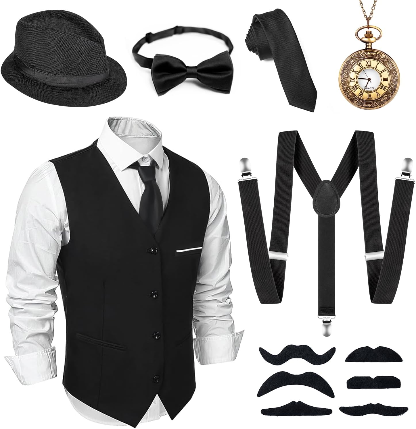 Detalle de 20er Jahre Kostüm Herren Set 🎭