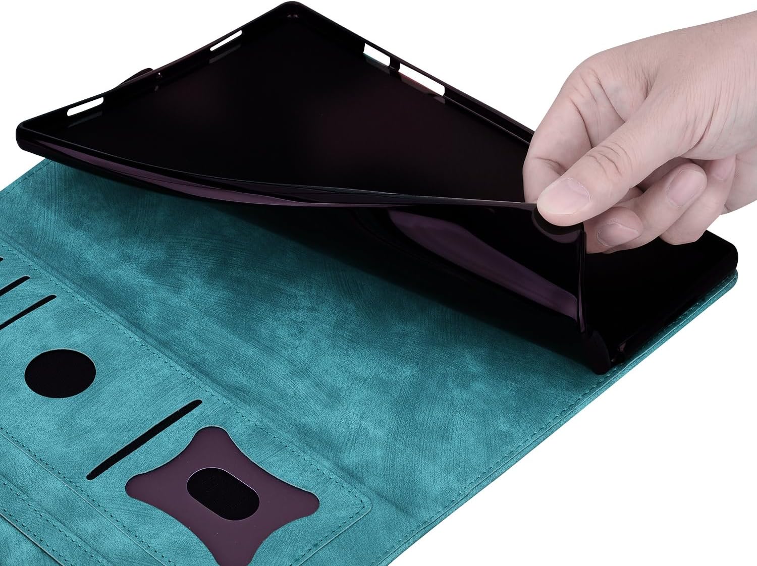 Thumbnail 3 de Succtopy Hülle für Galaxy Tab A11 8.7" 2025 (SM-X133/SM-X135) – Flip-Folio aus PU-Leder mit Stifthalter & Standfunktion in Hellgrün