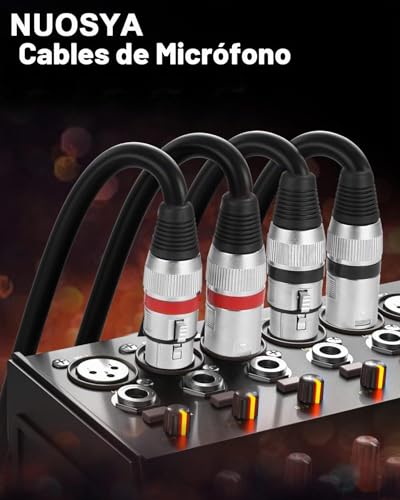 Detalle 2 de PERMUST Lote 2 Cables XLR 10 m 3 pines blindados con conectores metálicos
