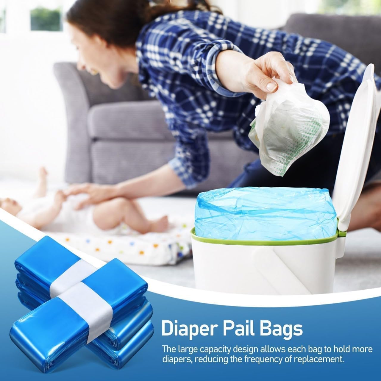 Thumbnail 5 de Tommee Tippee 9-pack nappy bin refills