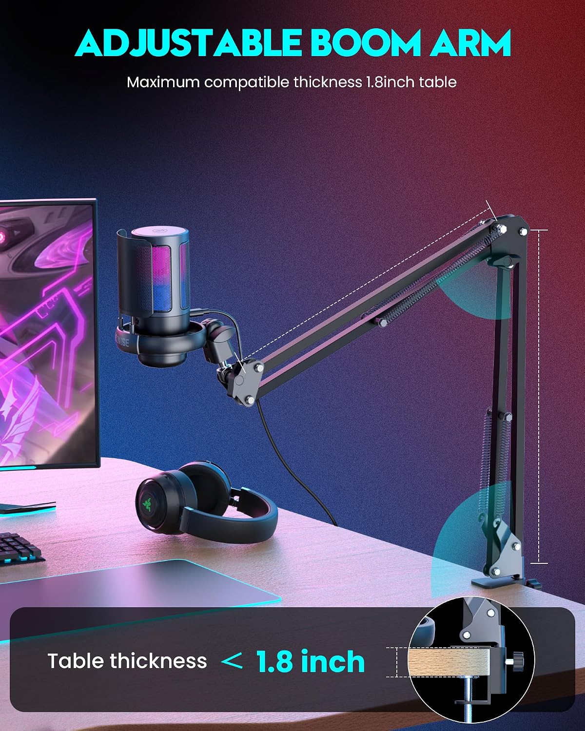 Thumbnail 5 de COCONISE Gaming USB Microphone for PC