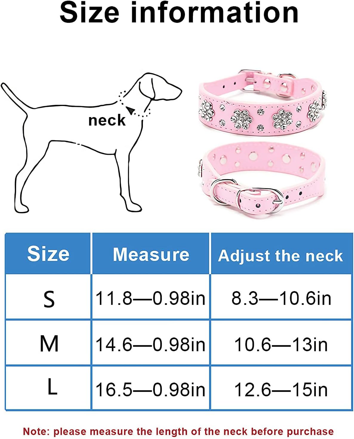 Thumbnail 1 de haoyueer Rhinestone Dog & Cat Collar (Green, Flower design) – PU leather, adjustable sizes