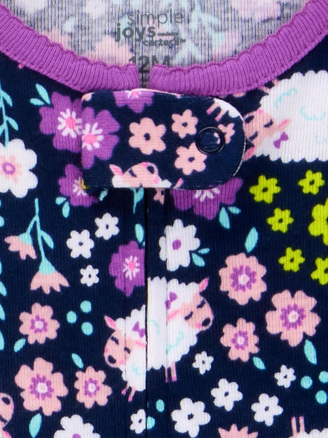 Detalle de Simple Joys by Carter's Baby-Boys 3-Pack Snug Fit Footless Cotton Pajamas