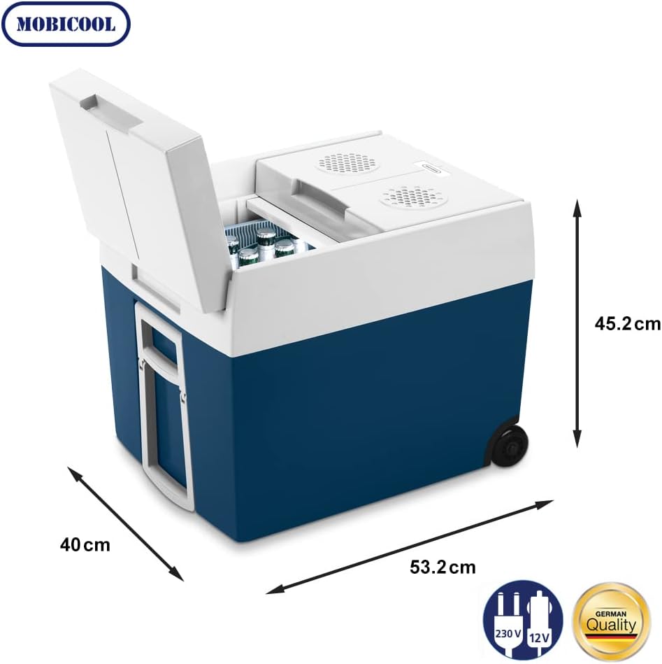 Thumbnail 2 de MOBICOOL MT48W 48L – Elektrische Kühlbox 12V/230V, Blau, Tragbarer Mini-Kühlschrank mit Rollen