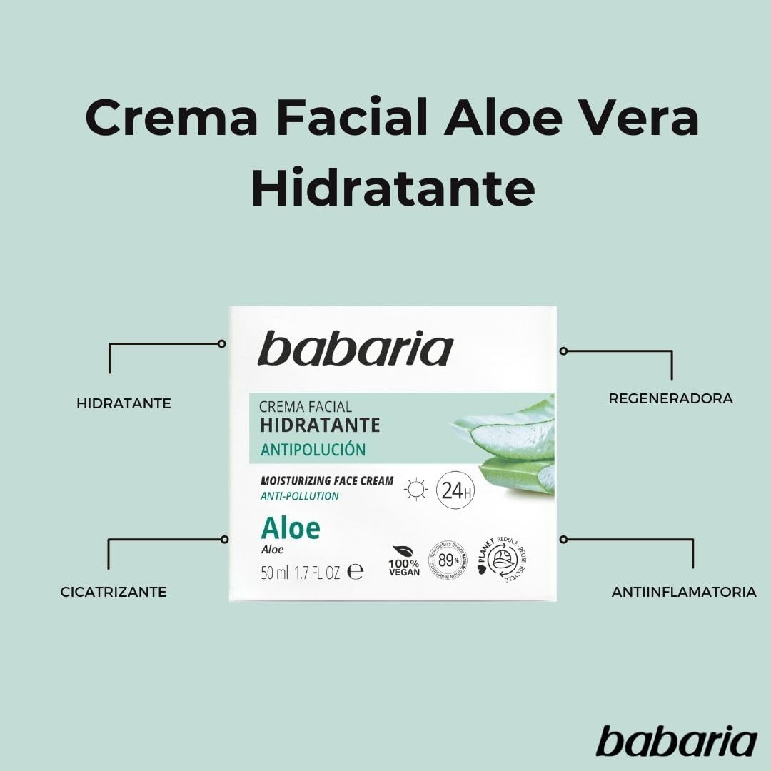 Thumbnail 4 de BABARIA CRÈME POUR LE VISAGE HYDRATANTE 24 50ml