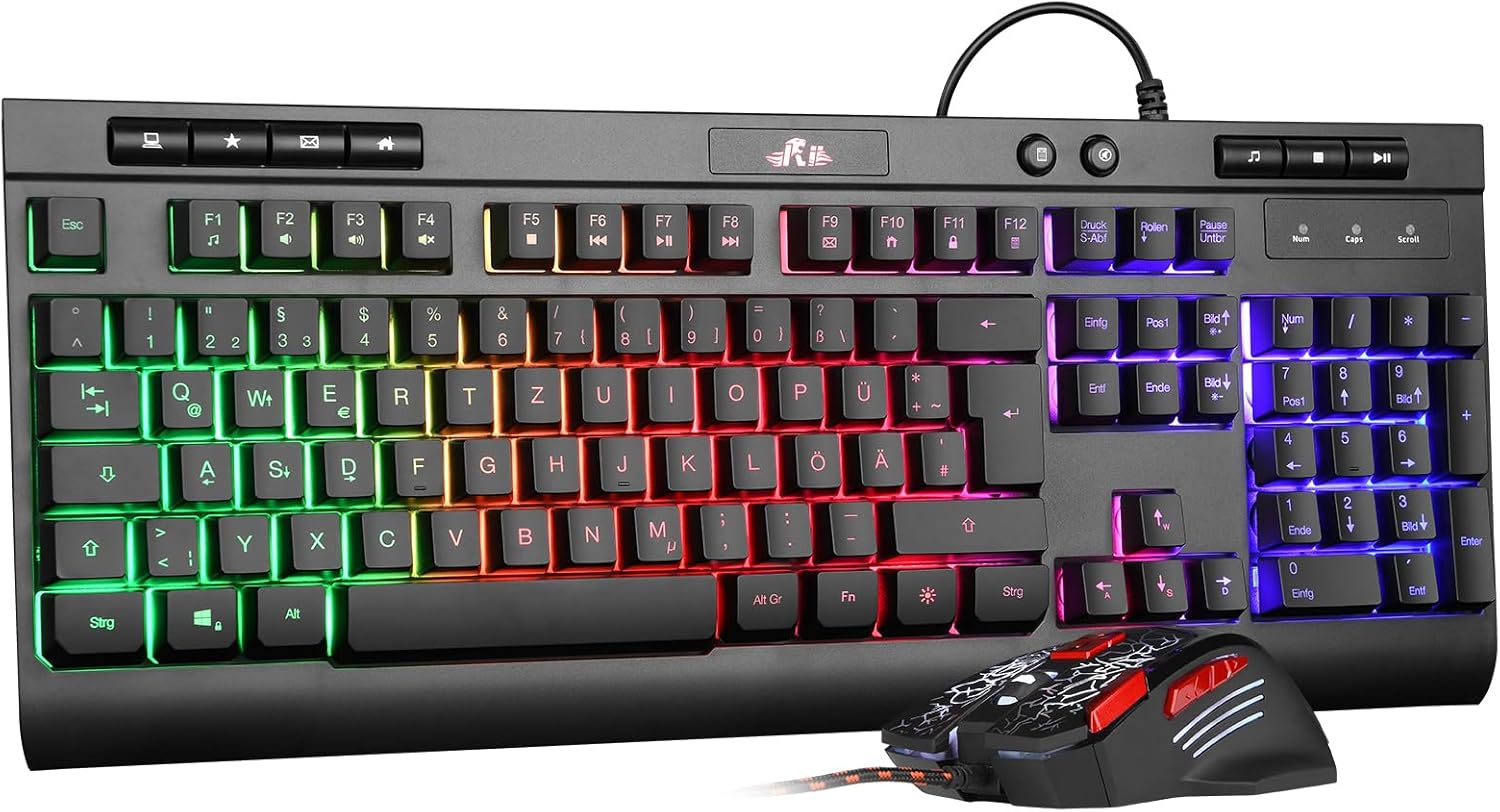 Detalle de Rii RK900 Gaming Tastatur 3200 DPI