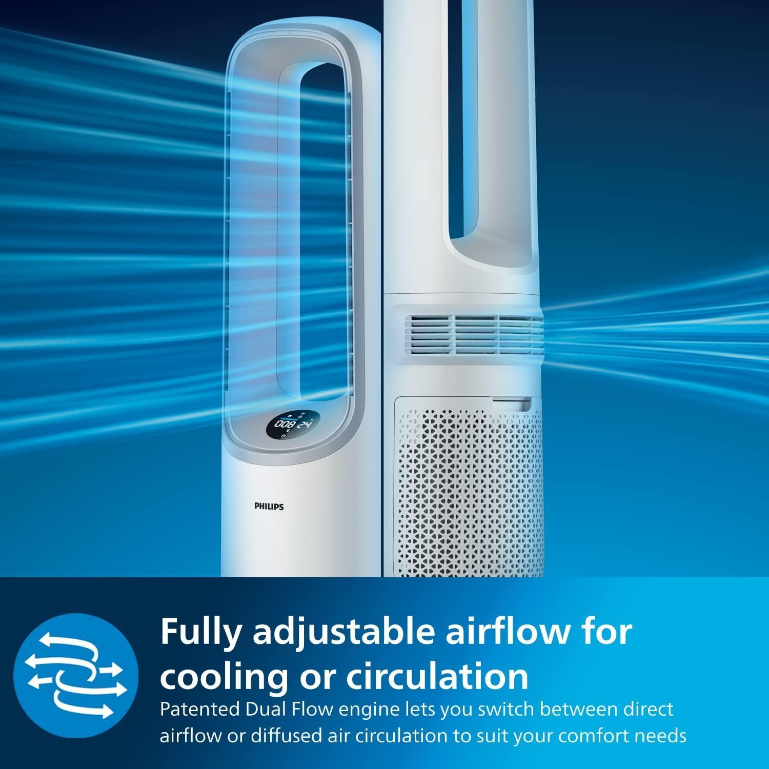 Thumbnail 5 de Philips Air Performer 2-in-1 Purifier & Cooling Fan (AMF765/30): Clean air and gentle cooling for spaces up to 70 m²